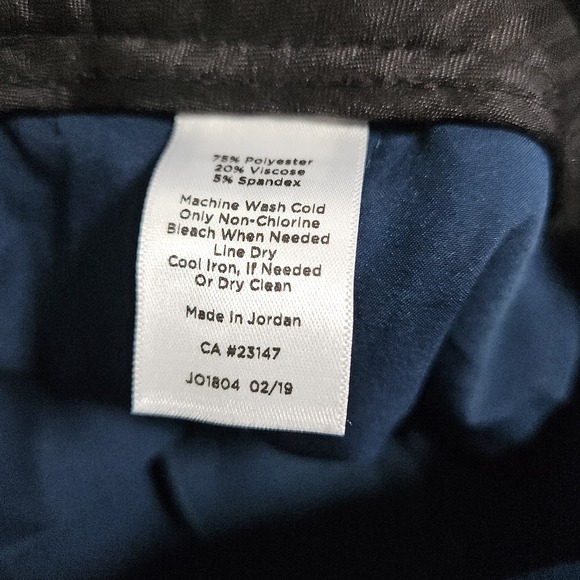 Talbots Hampshire Ankle Pants Navy Size 14 Minimalist Office Core Corpcore Chic - Picture 6 of 13